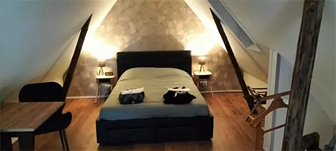 Sfeervolle zithoek van de kamer